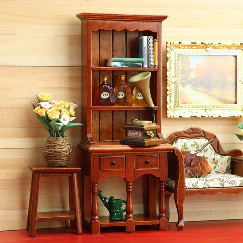 Scale dollhouse bookcase - 1:12,