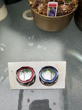 1 Pair of Retro Armitage Shanks Chrome Bathroom Tap Handles / Tops (Hot / Cold)