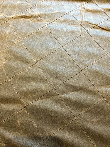 Waxed cotton fabric - , brown