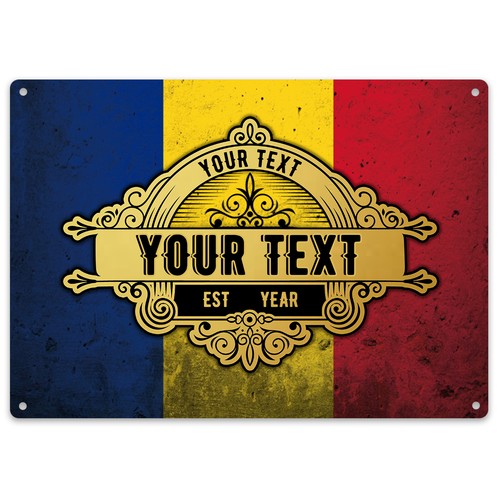 Romania flag bar sign - romania,
