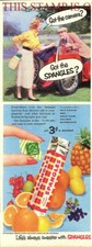 Original 1955 Advert SPANGLES Fruit Flavour Boiled Sweets Vintage Print AD 714B