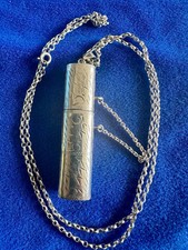 925 Silver Trinket Keepsake /pill Holder Pendant On Chain Necklace 18g Maker CME