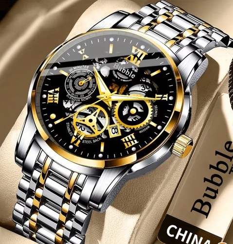 Stylish men skeleton watch - skeleton,