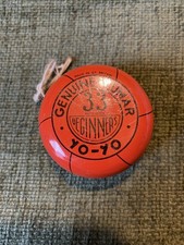 Vintage Lumar 33 Beginners Metal YoYo Blue Made in Britain Genuine Yo-Yo E188