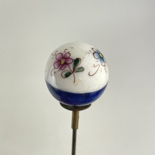 Antique porcelain topped hat - antique,