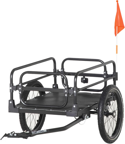 Homcom bike trailer wagon - trailer,