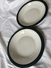 2 Denby Greenwich Green Rimmed