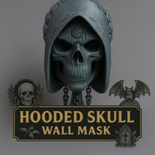 Gothic Hooded Skull Mask –