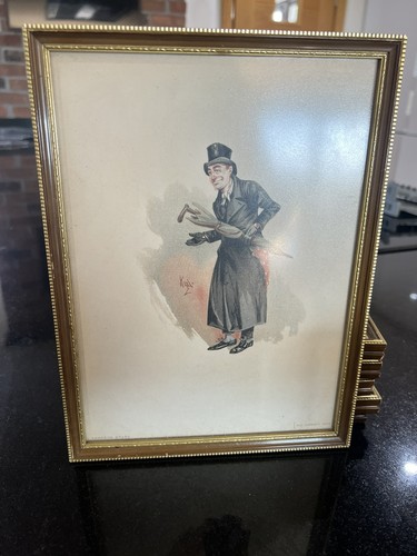 Framed vintage print sampson - vintage,
