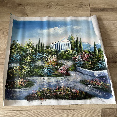 Regal gardens unframed oil - unframed,