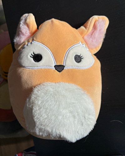 Squishmallows orange white fox - squishmallows, orange/white