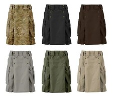 Scottish Men 511 Tactical Kilts Ripstop Cotton Utility Tactical Kilt Multi Color