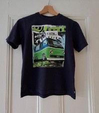 Boys ANIMAL Surfwear VW Volkswagen Camper Van Logo Navy Tee Top T-Shirt 9-10 yr