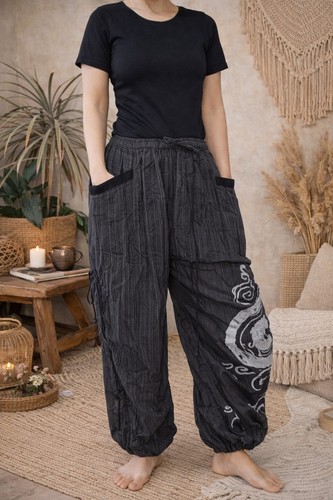 Womens cotton harem - cotton, pants