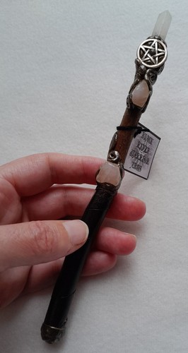 Hawthorn wand rose quartz - wand,,
