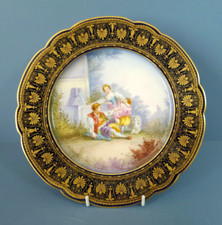 Antique Sevres Chateau Des Tuileries Louis Philippe,  Hand Painted Plate 23.3cm