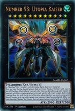 MAMA-EN067 NUMBER 93: UTOPIA KAISER ULTRA RARE 1ST EDITION YuGiOh CARD