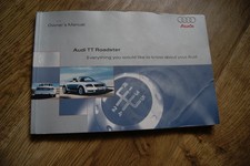 AUDI TT ROADSTER MK1 OWNERS MANUAL / HANDBOOK  1999 - 2006