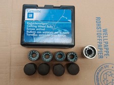 Genuine Original vauxhall insignia 2009 to 2017 Alloy Wheel locking nuts 