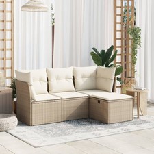 Garden Sofa Set Beige, Cream