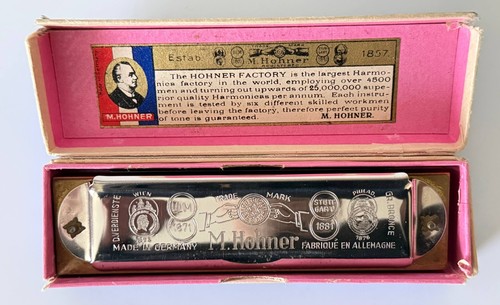 Vintage hohner harmonica - m.,