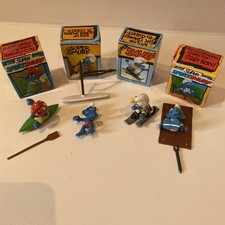 Schleich Papo X 4 Smurfs With