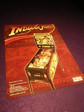 Stern Indiana Jones Pinball Machine Flyer