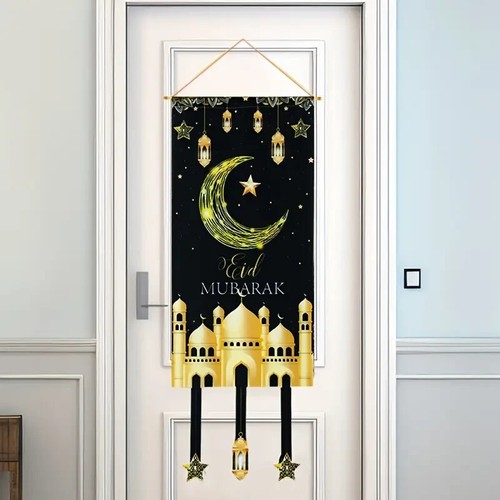 Eid mubarak hanging - eid, flag