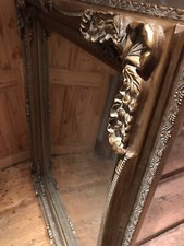 shabby chic giant floor mirror antique gold