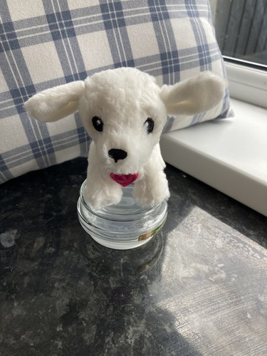 White puppy dog soft - puppy, toy