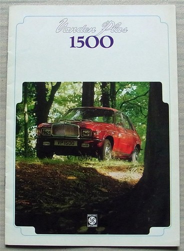 Vanden plas 1500 car - plas, sales