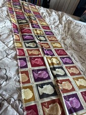 PT Prestigious textiles ‘First Class’ Stamp Fabric Off Cut 35cm X 137cm Piece