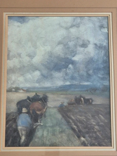 Original vintage watercolor - original,