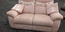 LOVELY SOFA - SUPERB  - 3 seater trendy sofa - in - PEACH - ALL UK DELIVERY