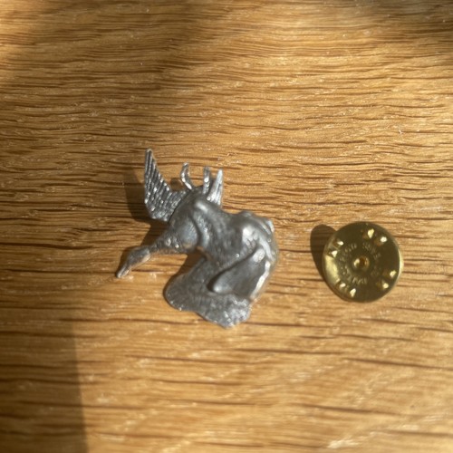 Pewter pin badge dogs - pewter,