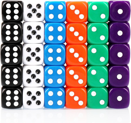 30x 16mm sided - 6-sided, 6
