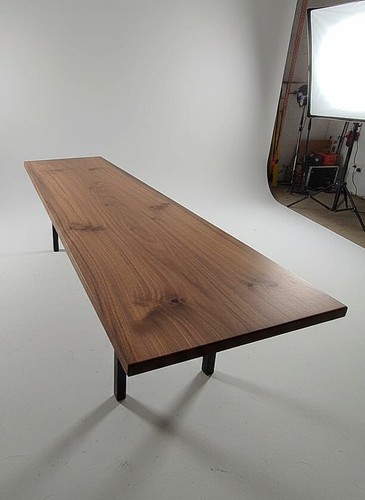 Solid walnut dining - dining, table