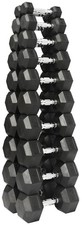 Hex Dumbbell Set Rubber-Coated