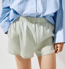 Zara Pale Green Pyjama Stripe