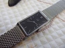 Dunhill Wafer Rectangular  Quartz Watch, Original Strap Included + Dunhill Box