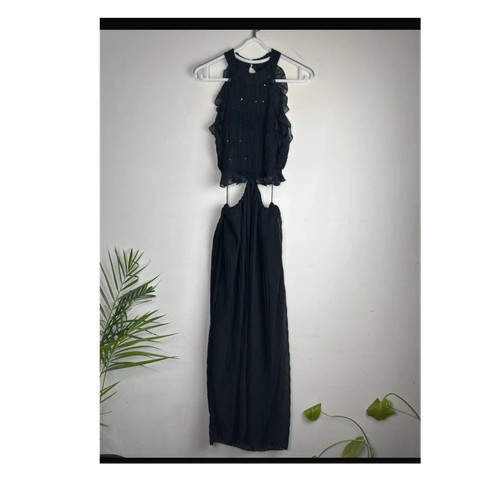 Zara black pleated - black,