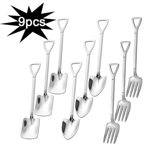 9pcs stainless steel - steel, garden