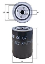 Oil Filter MAHLE Fits GAZ