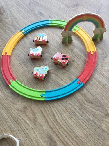 Elc wooden animal rainbow - wooden,