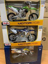 Maisto 1:12 Die-Cast Motocross MX Toy Model Bike Combo Kawasaki Yamaha Husqvarna