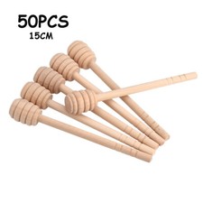 50Pcs Honey Wooden Dipper