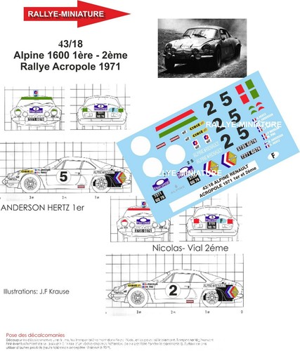 Decals ref 4318 alpine - decals,