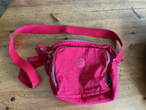 Kipling medium red - red, crossbody
