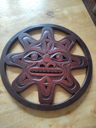 Native american haida sun face - american,
