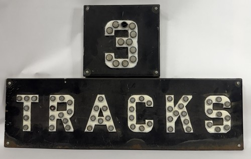 Vtg railroad tracks crossing - tracks,